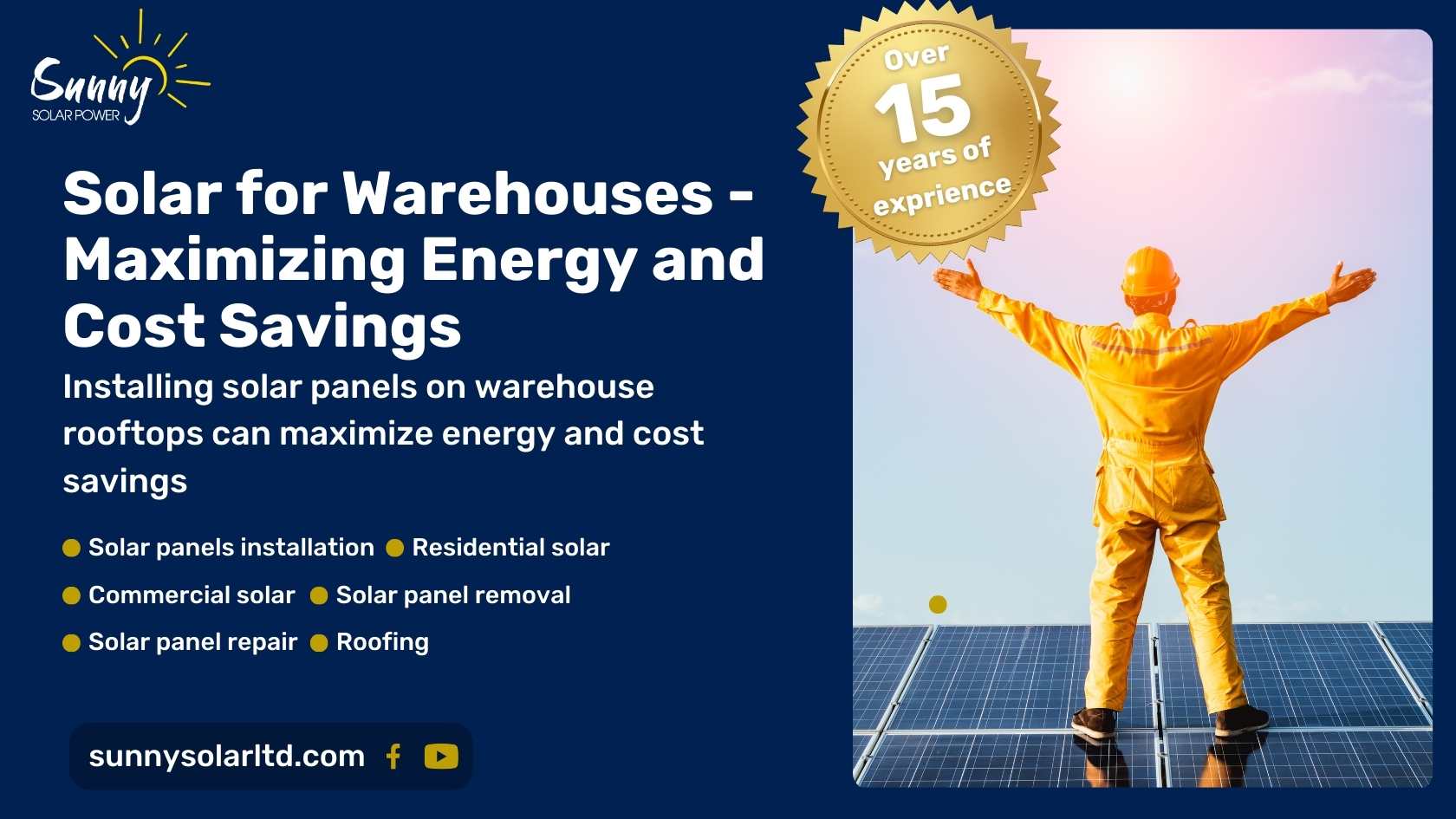 Installing solar panels on warehouse rooftops can maximize energy and cost savings - sunnysolar